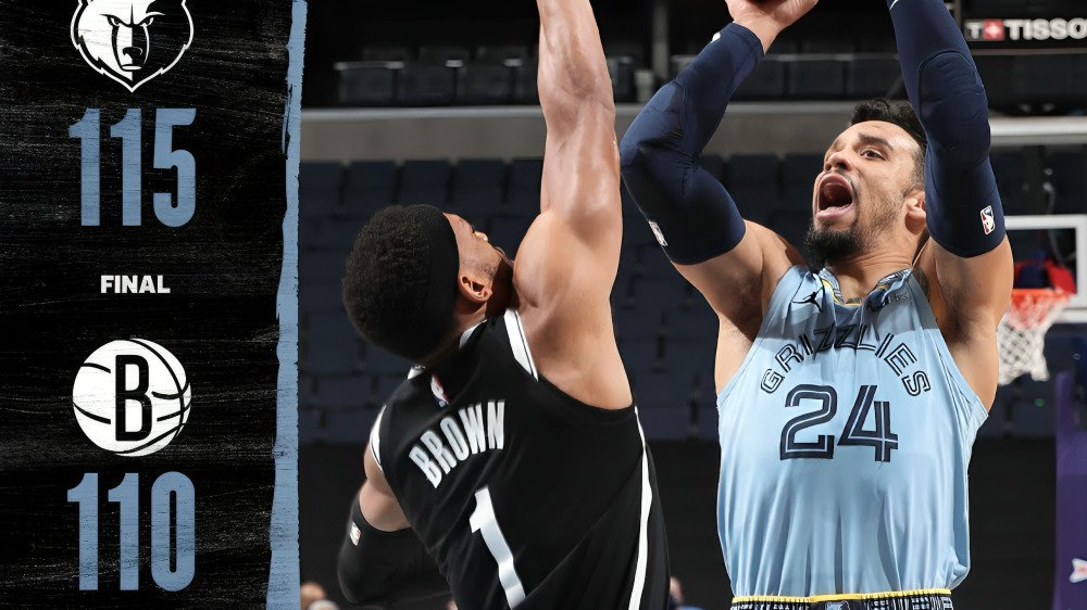 Memphis grizzlies vs brooklyn nets match player stats 