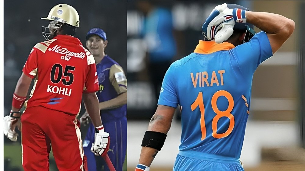 virat kohli first jersey number