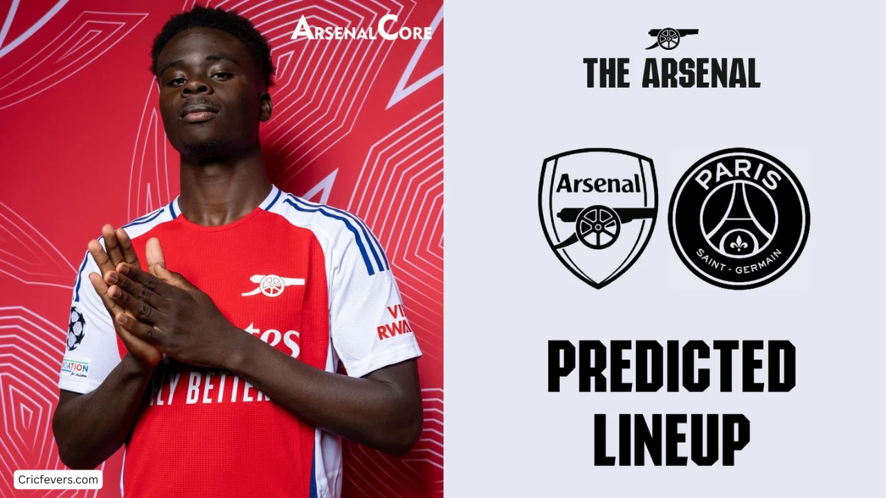 Arsenal F.C. vs PSG Lineups