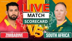 South Africa National Cricket team vs Zimbabwe National Cricket team Match Scorecard Breakdown & Highlights