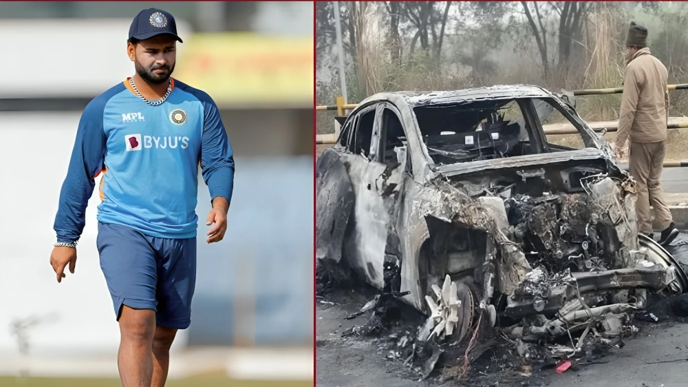 rishabh pant car accident